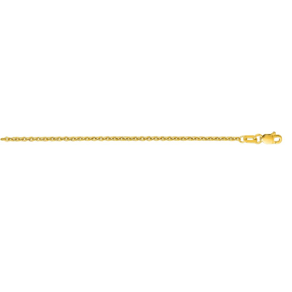 14K Gold 1.8mm Lite Forsantina Chain Necklace - Dainty Delicate Jewelry for Women, Perfect for Layering, Everyday Wear & Special Occasions