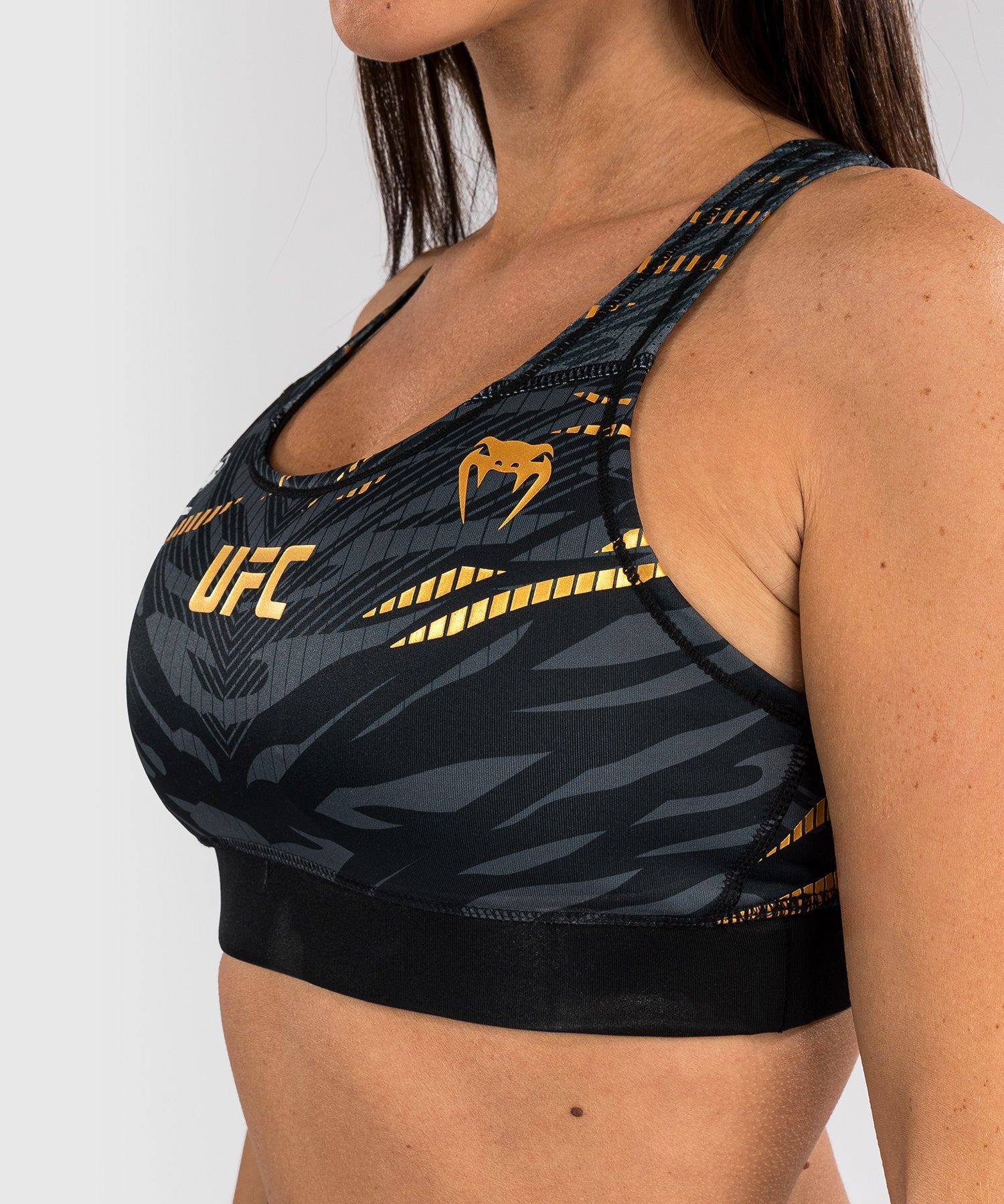 Venum UFC Fusion Authentic Women's Fight Night Sports Bra - High Performance MMA Training & Workout Top for Boxing, Muay Thai, BJJ, and Fitness