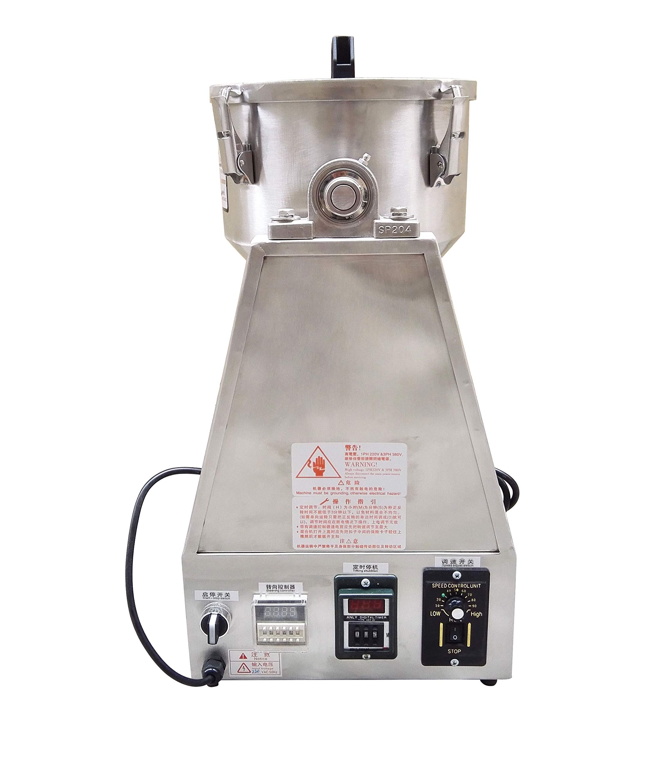 MXBAOHENG 10L Laboratory Dry Powder Mixer - 3kg Capacity Particle Blender for Powder Mixing & Granual Blending (220V) - Ideal for Pharmaceutical, Chemical & Food Industry Lab Use