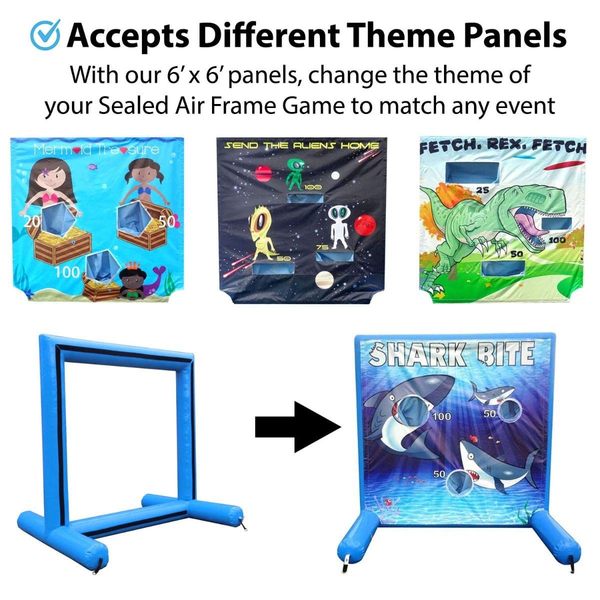 TentandTable Replacement Air Frame Game Panel - Ball & Bean Bag Toss Target with Net | Compatible with Air Frame Games | Perfect for Backyard Parties, Carnivals, School Events & Birthday Celebrations | Outdoor Lawn Games & Family Fun Activities