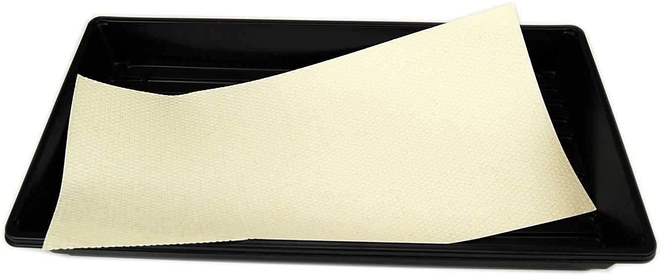 Organic Hydroponic Grow Pads for Wheatgrass & Microgreens - 100 Pack Micro-Mats for Seed Germination - Fits 20