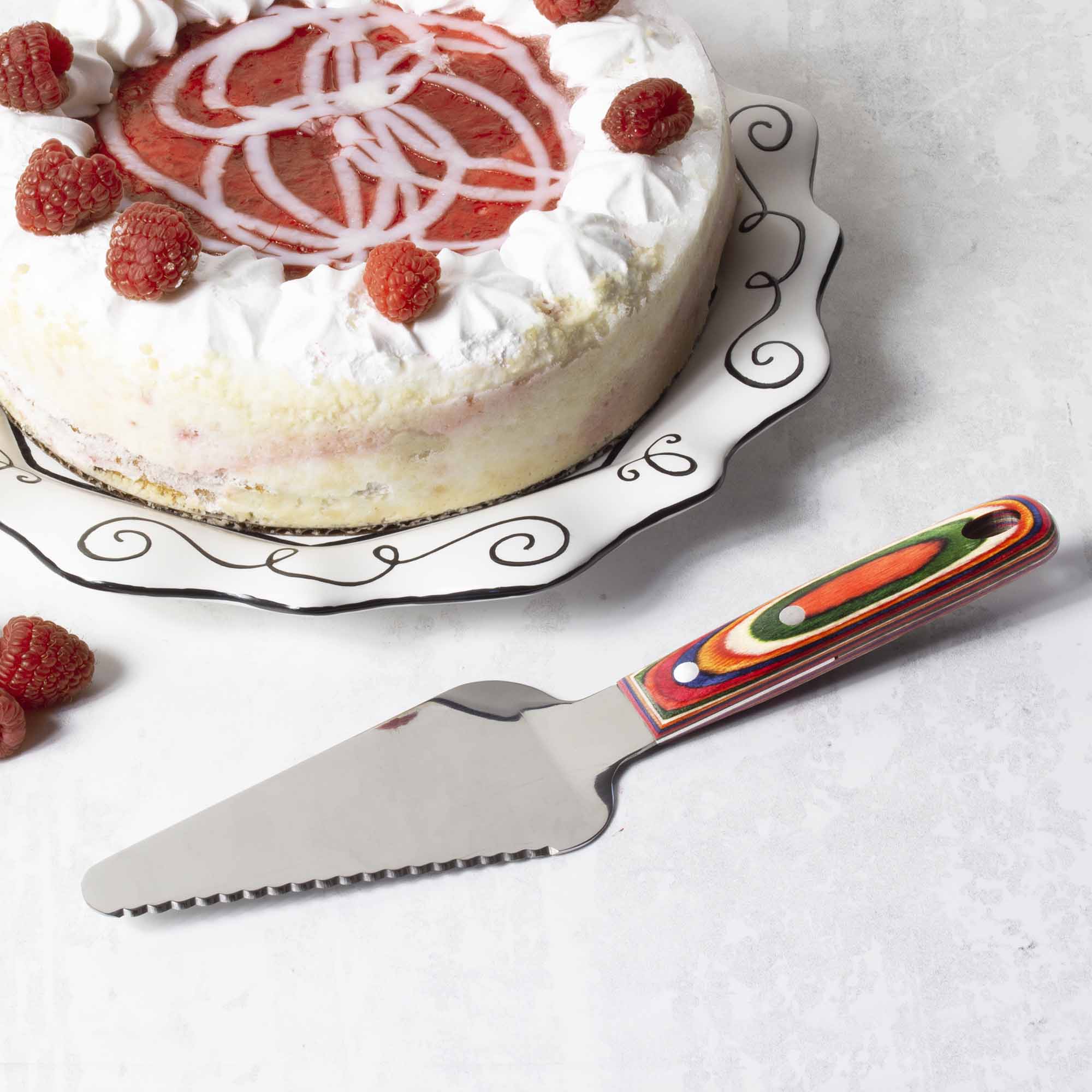 Baltique® Marrakesh Collection Stainless Steel Cake & Pie Server - Elegant Dessert Serving Utensil for Weddings, Parties & Holiday Gatherings