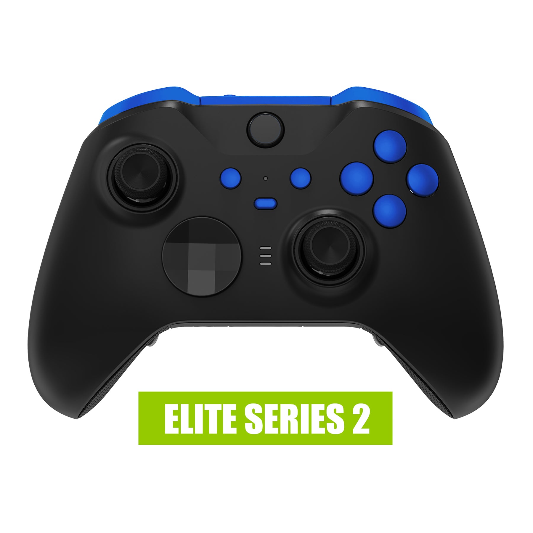 eXtremeRate Blue Replacement Buttons for Xbox One Elite Series 2 Controller - LB RB LT RT Bumpers Triggers ABXY Start Back Sync Profile Switch Keys (Compatible with Xbox One Elite V2 Controller Model 1797 & Core Model 1797) - Perfect for Gaming Enthusiasts & Controller Customization
