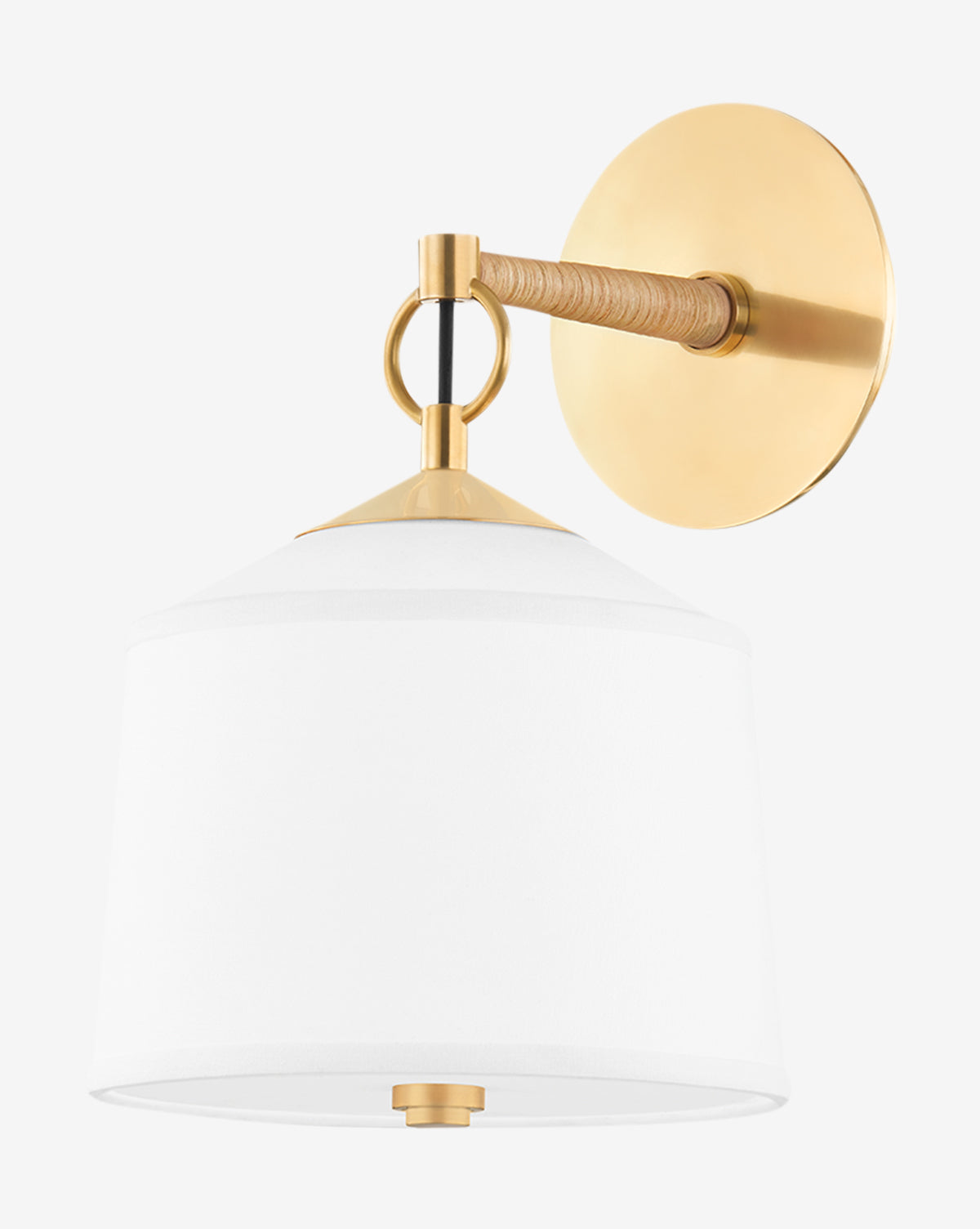 Modern White Plains Wall Sconce - Elegant Indoor Lighting Fixture for Living Room, Bedroom & Hallway Decor