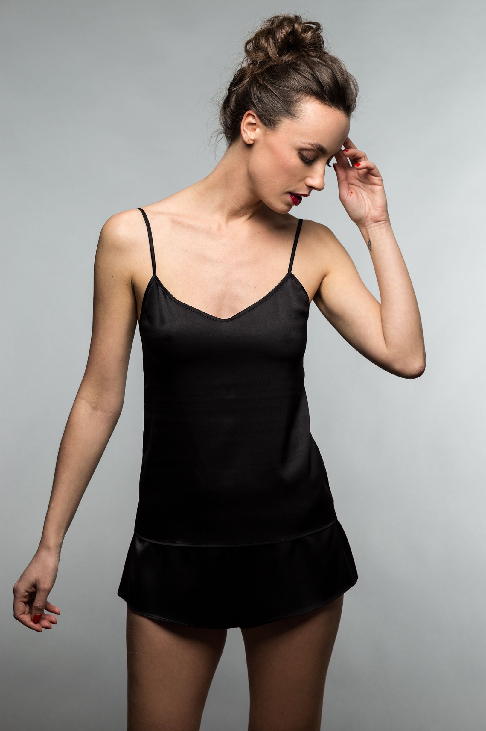 Garconne Silk Camisole Tank Top for Women - Elegant Ivory, Nude & Black Cami Blouse | Perfect for Layering, Nightwear & Summer Outfits