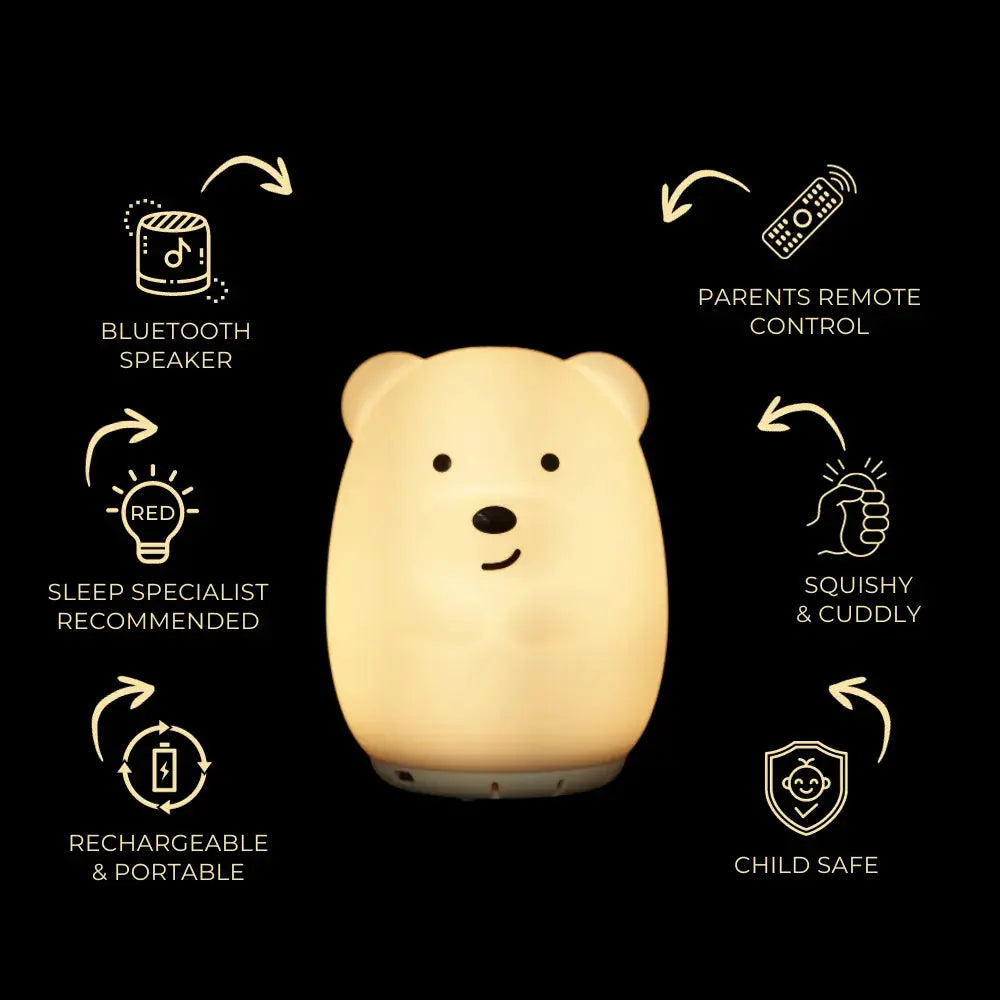 Duski Dream Guardian: Plush Teddy Bear for Kids - Perfect for Bedtime Comfort, Nursery Decor & Gift Giving