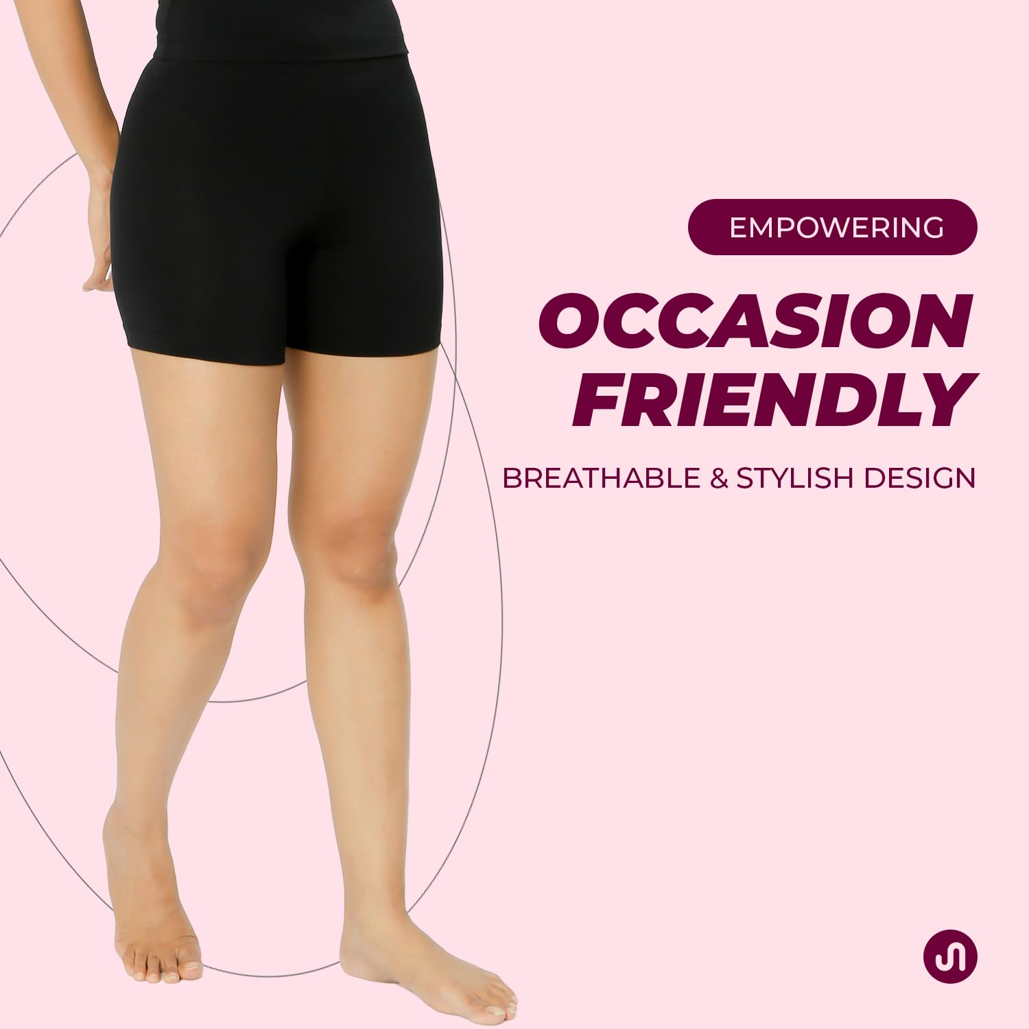 Women's Stretchable Cycling Shorts - High Waist Skin Fit Workout Tights for Gym, Running, Yoga & Sports | Seamless Comfort for Active Lifestyle & Casual Wear