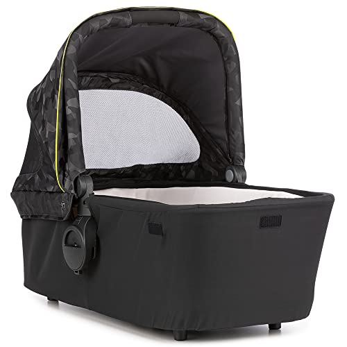 Diono Excurze Luxe Carrycot for Newborn Baby - Premium Stroller Bassinet with Breathable Mattress for Comfortable Sleeping (0-6 Months, Black Camo) | Perfect for Travel, Walks & Nursery Naps