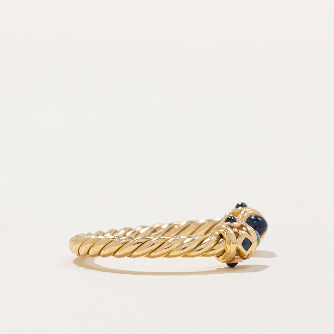 David Yurman Renaissance Sapphire Ring | 0.62ctw Blue Sapphire & Diamond Ring | Size 4.25 | Elegant Jewelry for Women, Perfect for Engagement, Anniversary & Special Occasions
