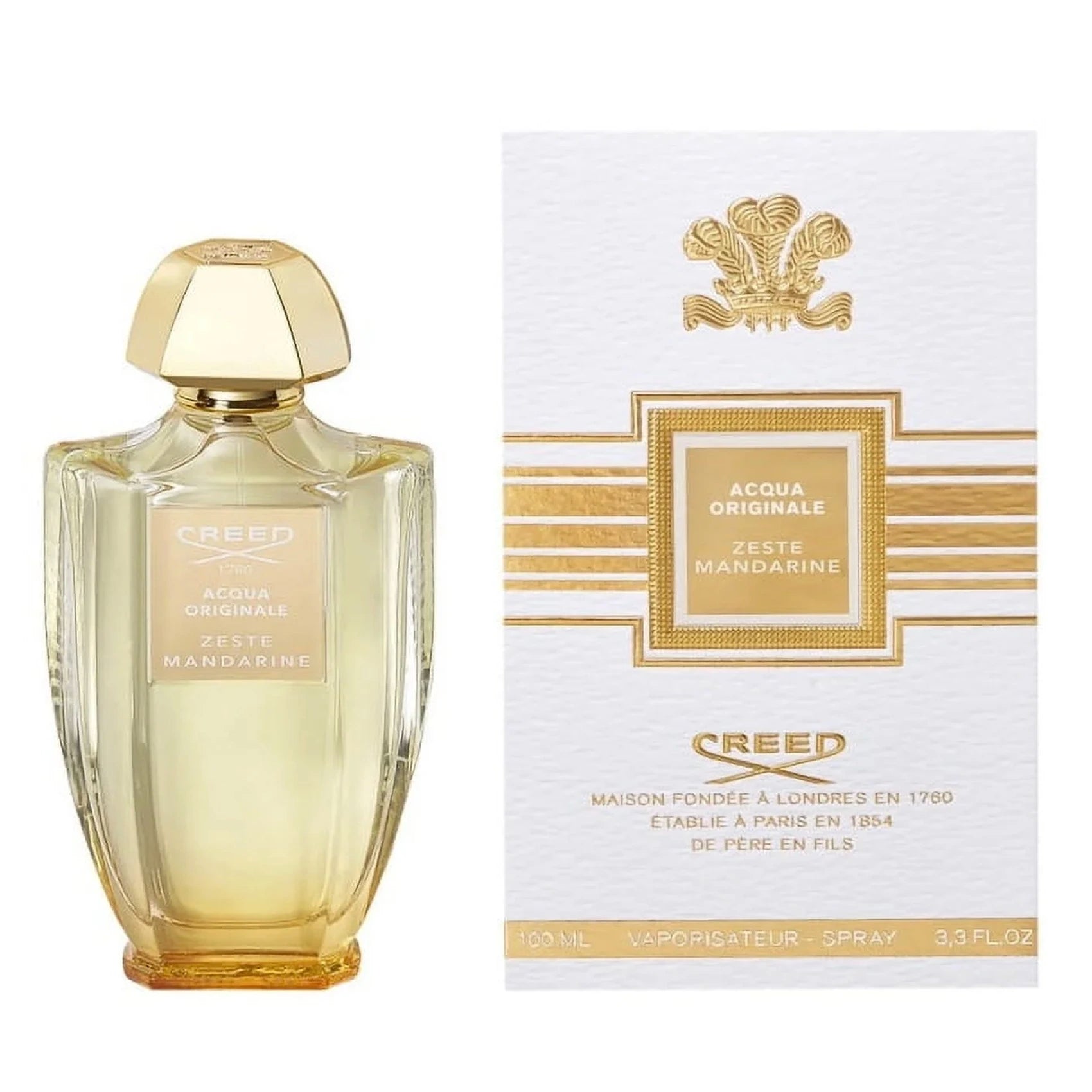 Acqua Originale Zeste Mandarin 3.4 oz Unisex Eau de Toilette - Fresh Citrus Scent for Men & Women | Perfect for Daily Wear, Office & Special Occasions