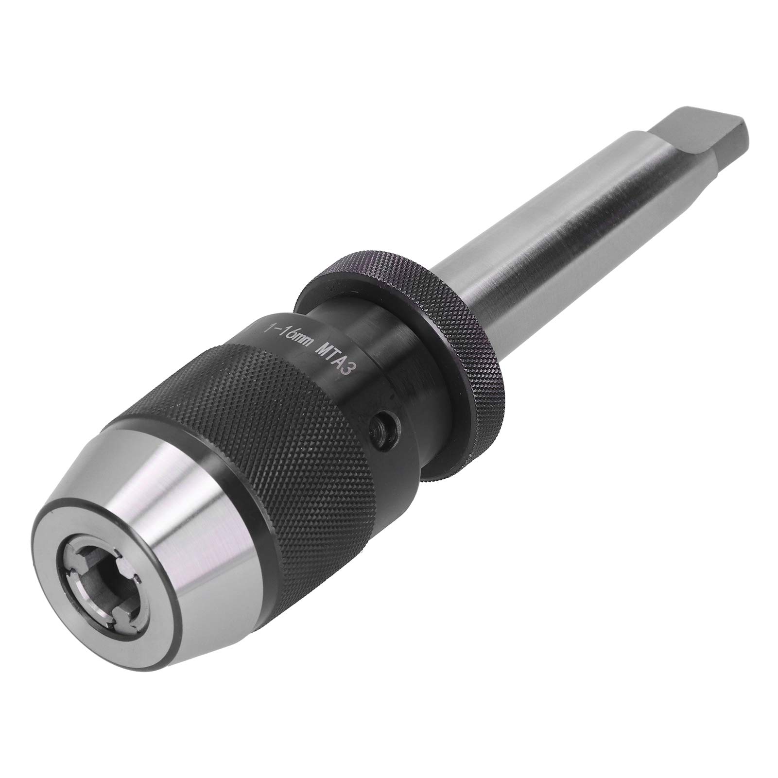 Keyless Drill Chuck for Straight Shank - High Accuracy Self-Locking for Center Drills & Reamers - Workshop & DIY Use