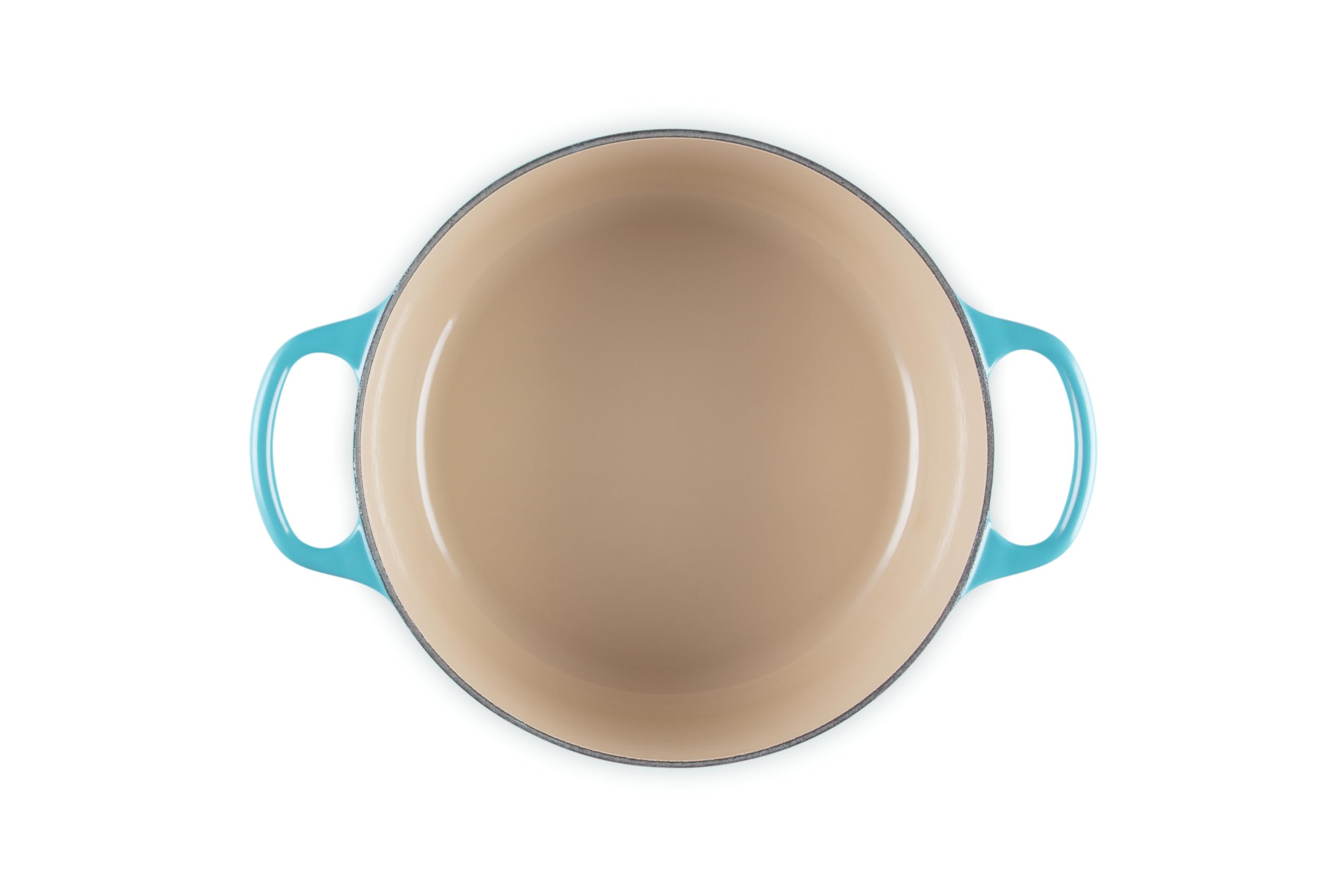 Le Creuset Signature Enameled Cast Iron Round Dutch Oven 4.5 Quart - Caribbean Blue | Perfect for Braising, Stewing & Baking Bread at Home