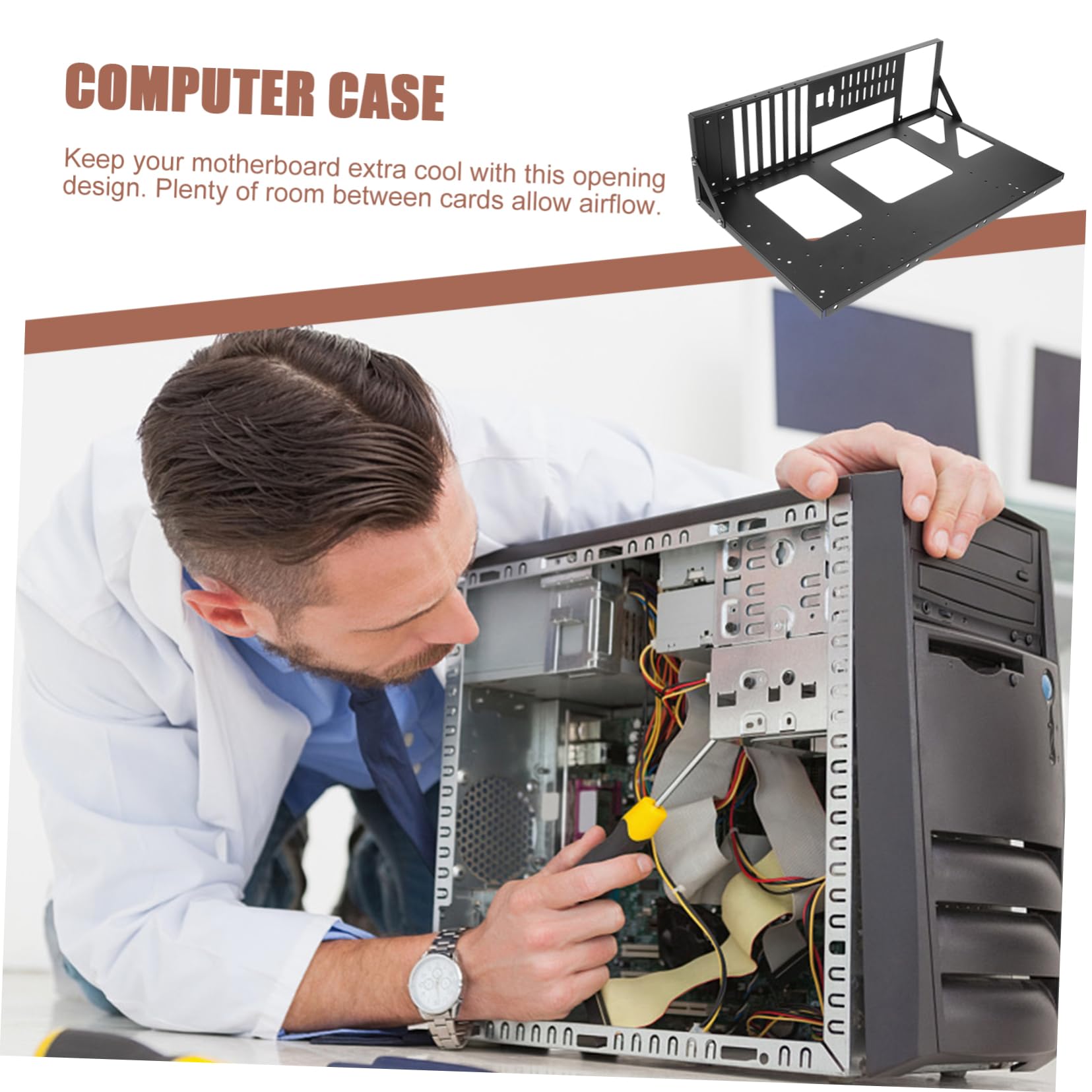Homoyoyo Motherboard Holder - Durable Metal Computer Case Bracket for Secure Motherboard Installation | Perfect for PC Builds, Gaming Rigs & Workstations