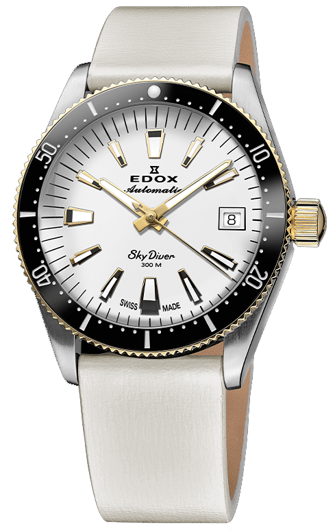 Edox Skydiver 38 Date Automatic Special Edition Watch 80131 357JNC - Swiss Luxury Diver's Timepiece for Men, Waterproof Chronograph for Professional Scuba Diving & Everyday Wear