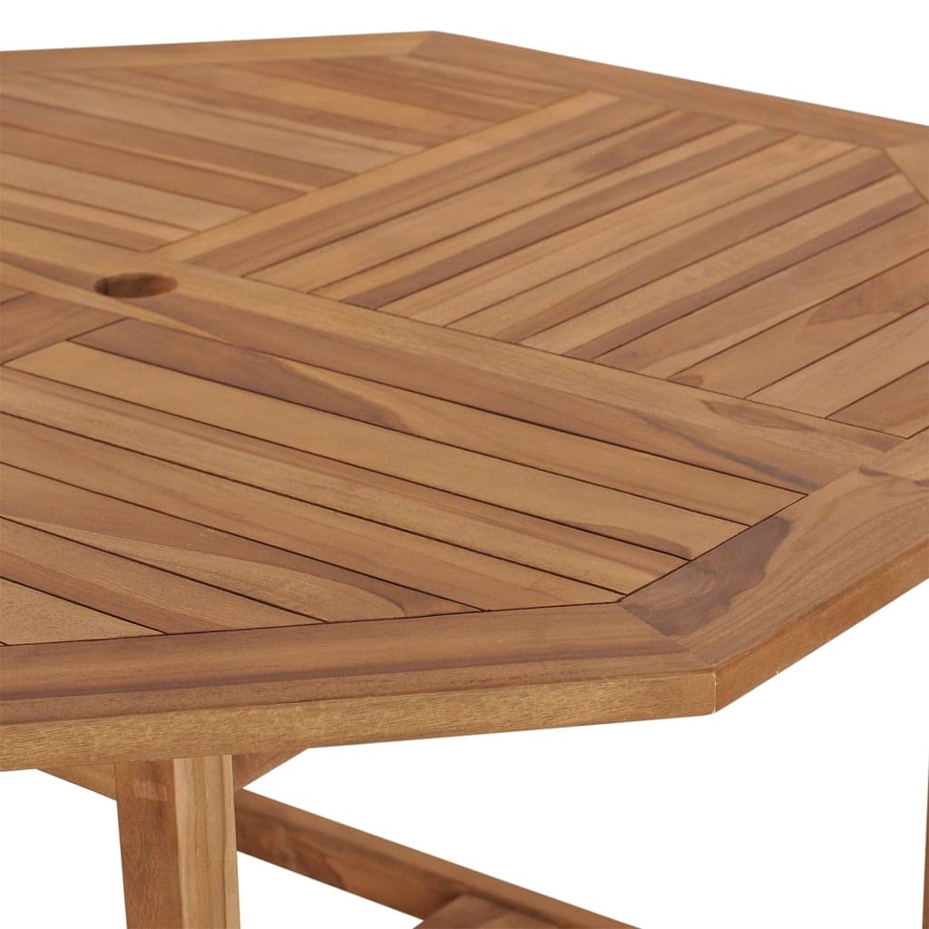 vidaXL Solid Teak Wood Patio Dining Table 43.3