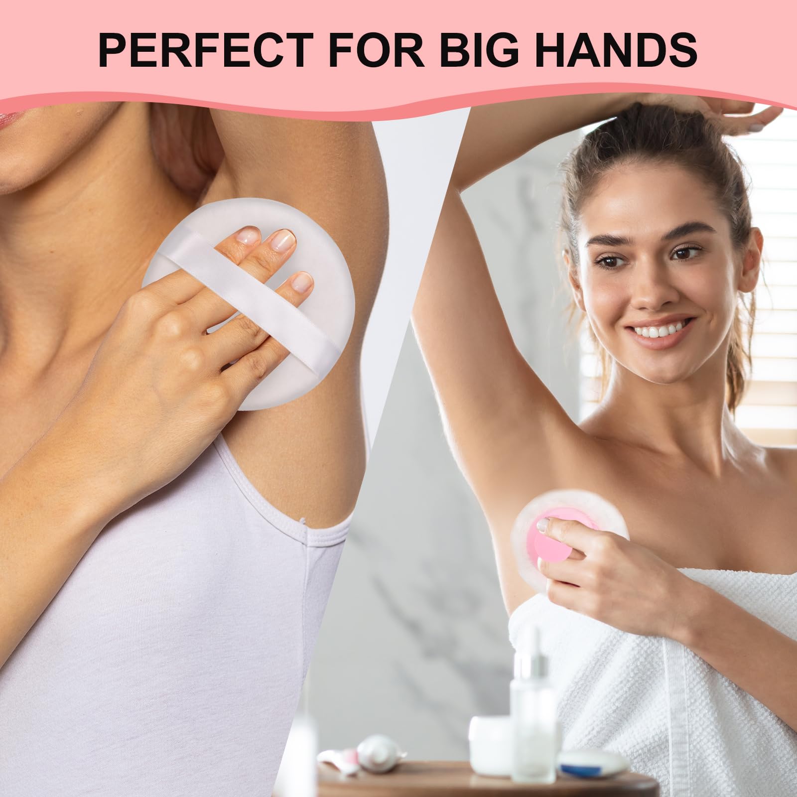 LAKIRA Extra Large Body Powder Puff with Container - 5.35
