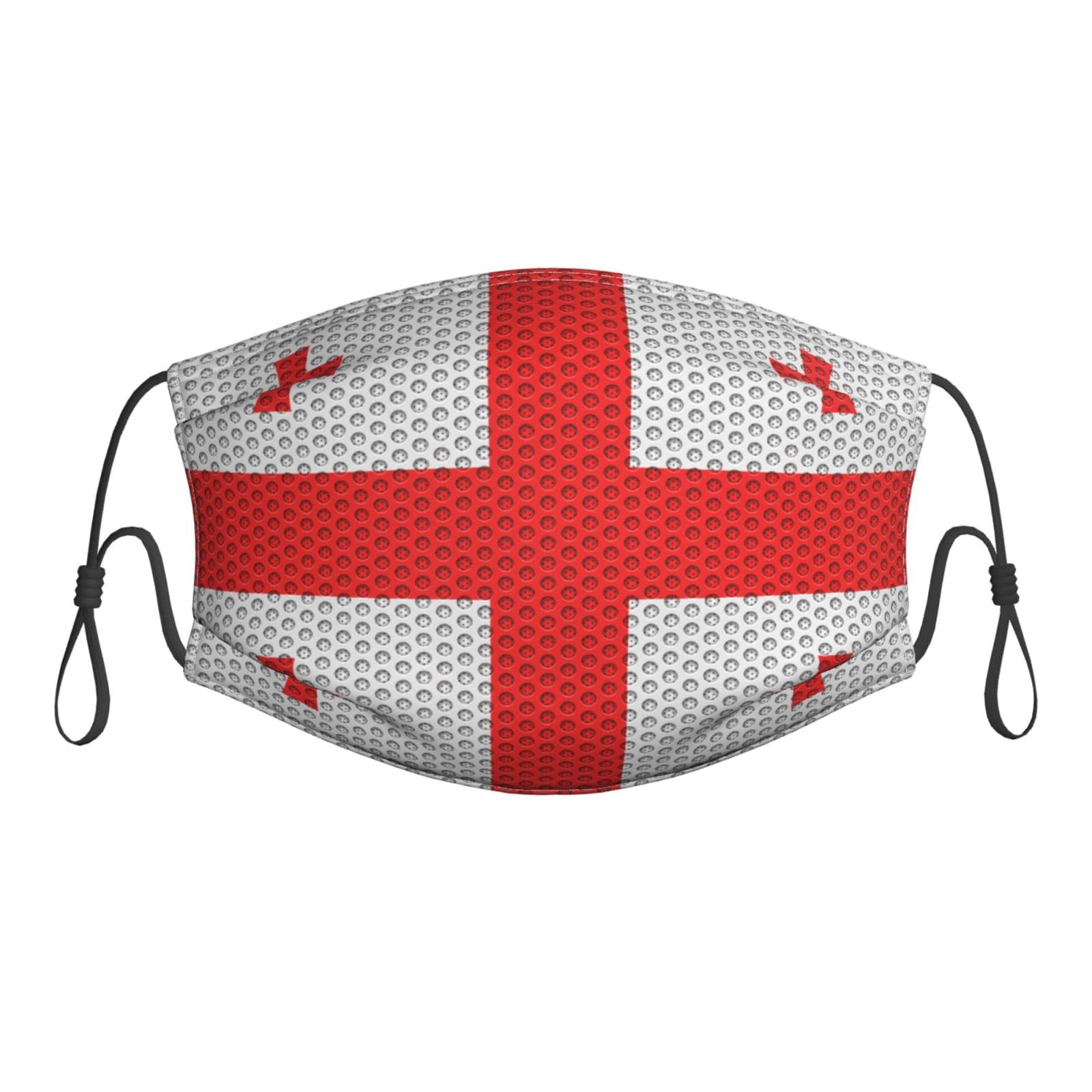 Georgia Flag Face Mask - Reusable, Adjustable Dust Mask with Filter for Men & Women - Perfect for Outdoor Activities, Travel & Daily Protection