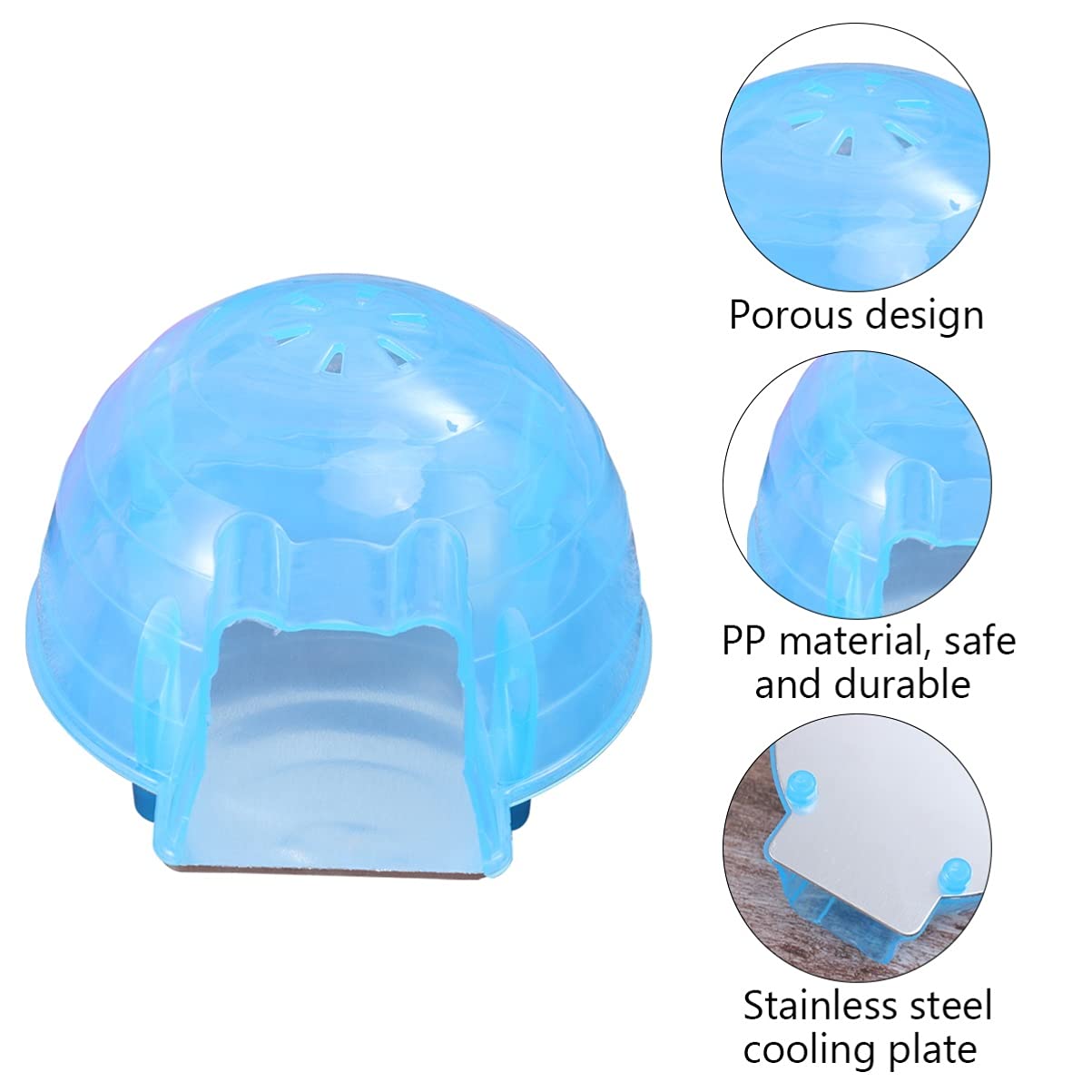 Baluue 2pcs Dwarf Hamster Hideout & Guinea Pig Cage Accessories - Small Animal House, Chinchilla Hideaway, Mini Pet Toys for Hamster Cage Enrichment and Cozy Playtime