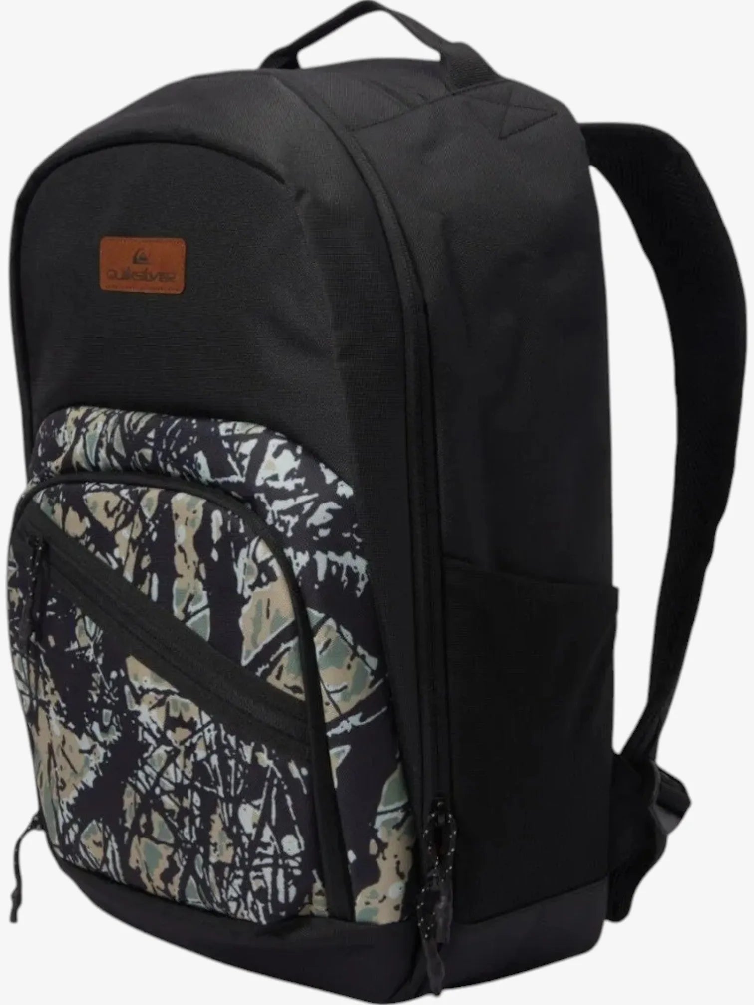 Quiksilver Schoolie Cooler 2.0 Backpack - Black Printed Design for School, Travel & Outdoor Adventures