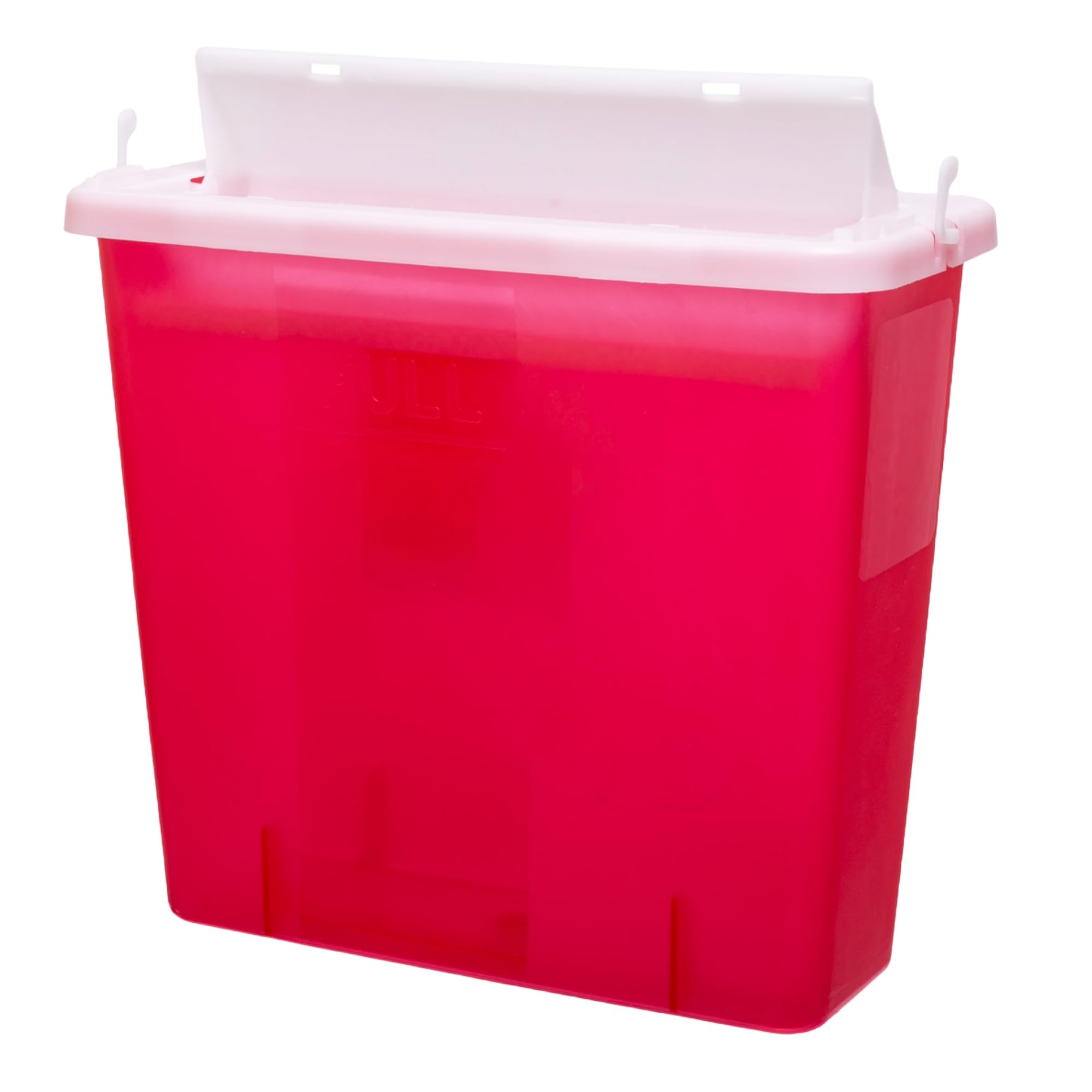 5 Quart Sharps Container with Mailbox Style Lid - Large Puncture-Resistant Needle Disposal Bin - FDA Approved for Home & Clinical Use (3 Pack) - Safe Syringe Storage for Diabetic, Tattoo & Veterinary Care