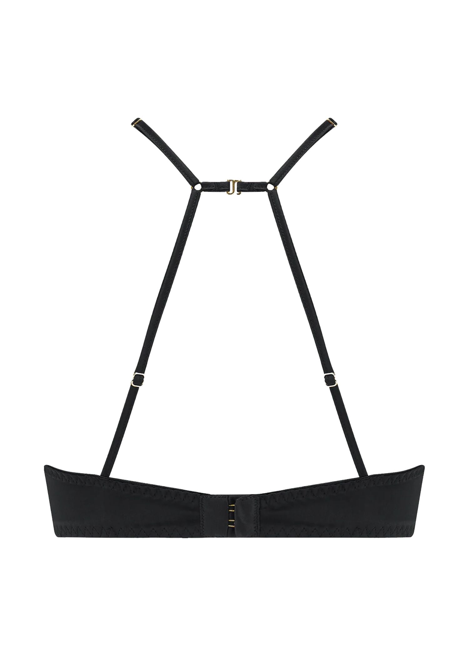 Athena Quarter Cup Bra - Comfortable Lace Bralette for Women, Black | Perfect for Everyday Wear, Lounge & Sleep