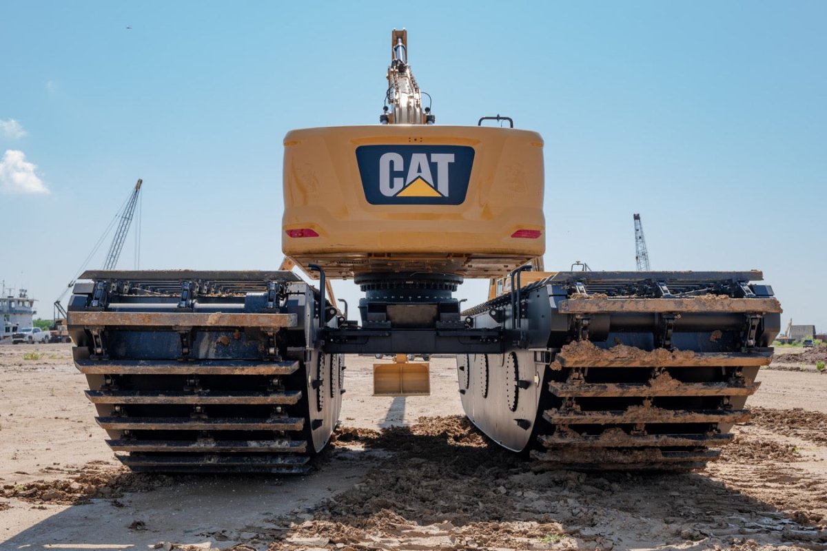 2019 Caterpillar Long Reach Pontoon Excavator - 3505 Hours | Heavy Duty Marine Construction Equipment for Dredging, Piling & Waterfront Projects
