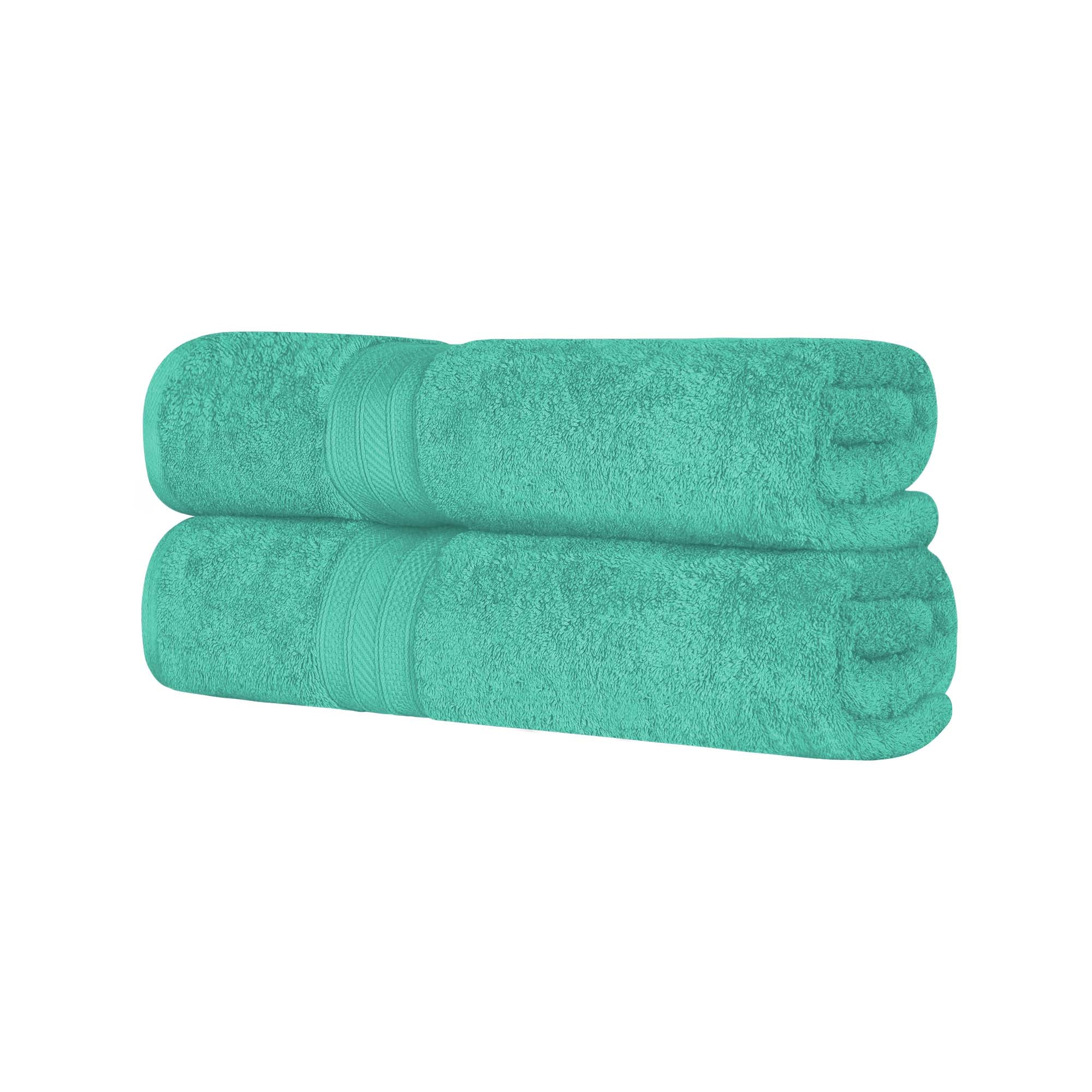 Premium Atlas Cotton Absorbent Heavyweight 2-Piece Bath Sheet Set - Ultra Soft & Quick-Drying for Luxury Spa Experience at Home