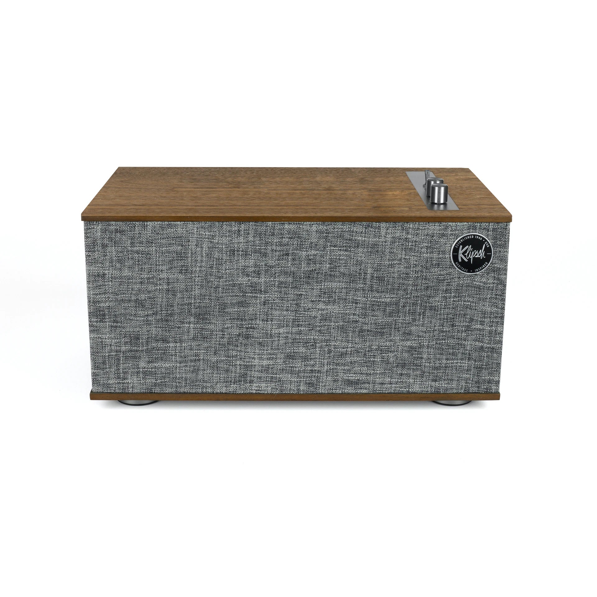 Premium THE THREE II Walnut Wood Bluetooth Speaker - High-Quality Sound for Home, Office & Outdoor Use