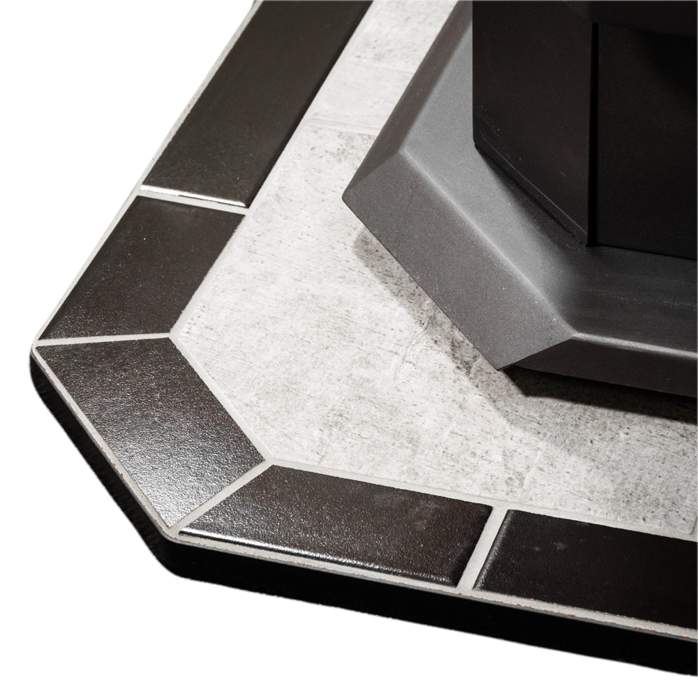 ComfortBilt Flatwall Hearth Pad - Fireplace Protector for Hardwood Floors | Winter Shadow Design | Perfect for Living Rooms, Bedrooms & Winter Home Safety