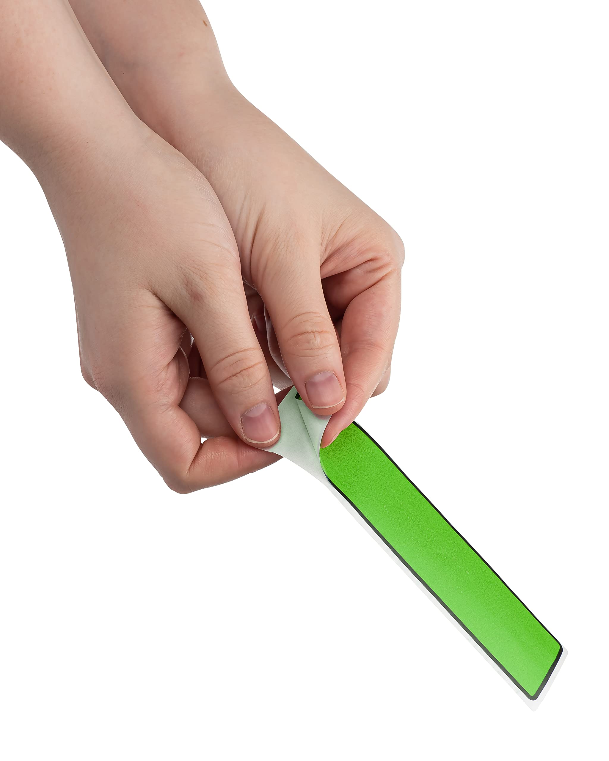 Carstens Adhesive Binder Spine Labels - 5 3/8” x 1 3/8” Self-Stick Stickers for 1.5” to 4” Ring Binders (Green, 200-Pack) - Perfect for Office Organization, School Supplies & Filing Systems
