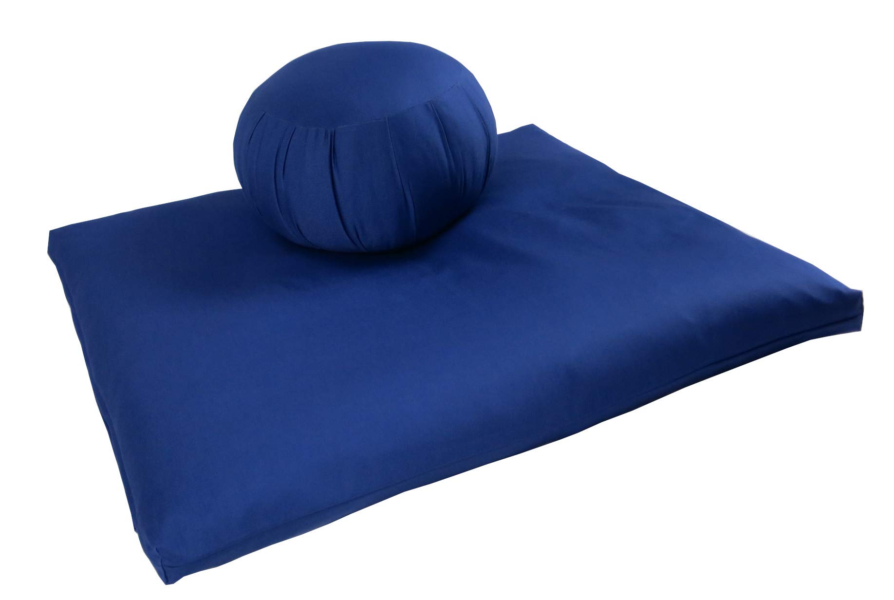 Premium Kapok Zafu & Zabuton Meditation Cushion Set (2-Piece) - Comfortable Floor Seating for Yoga, Zen Meditation, and Mindfulness Practice at Home or Studio
