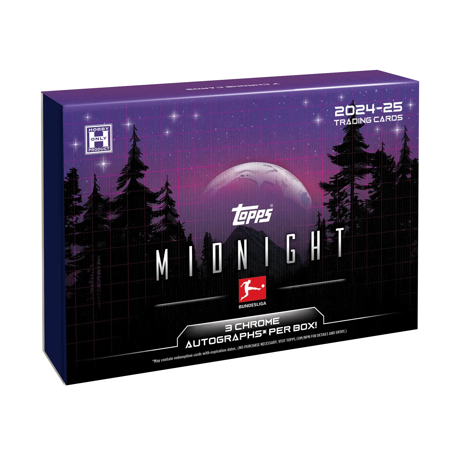 2024-2025 Topps Bundesliga Midnight Soccer Hobby Box - 24 Packs with Exclusive Cards - Perfect for Soccer Collectors & Fantasy League Fans (Game Night, Gift Idea, Trading Events)