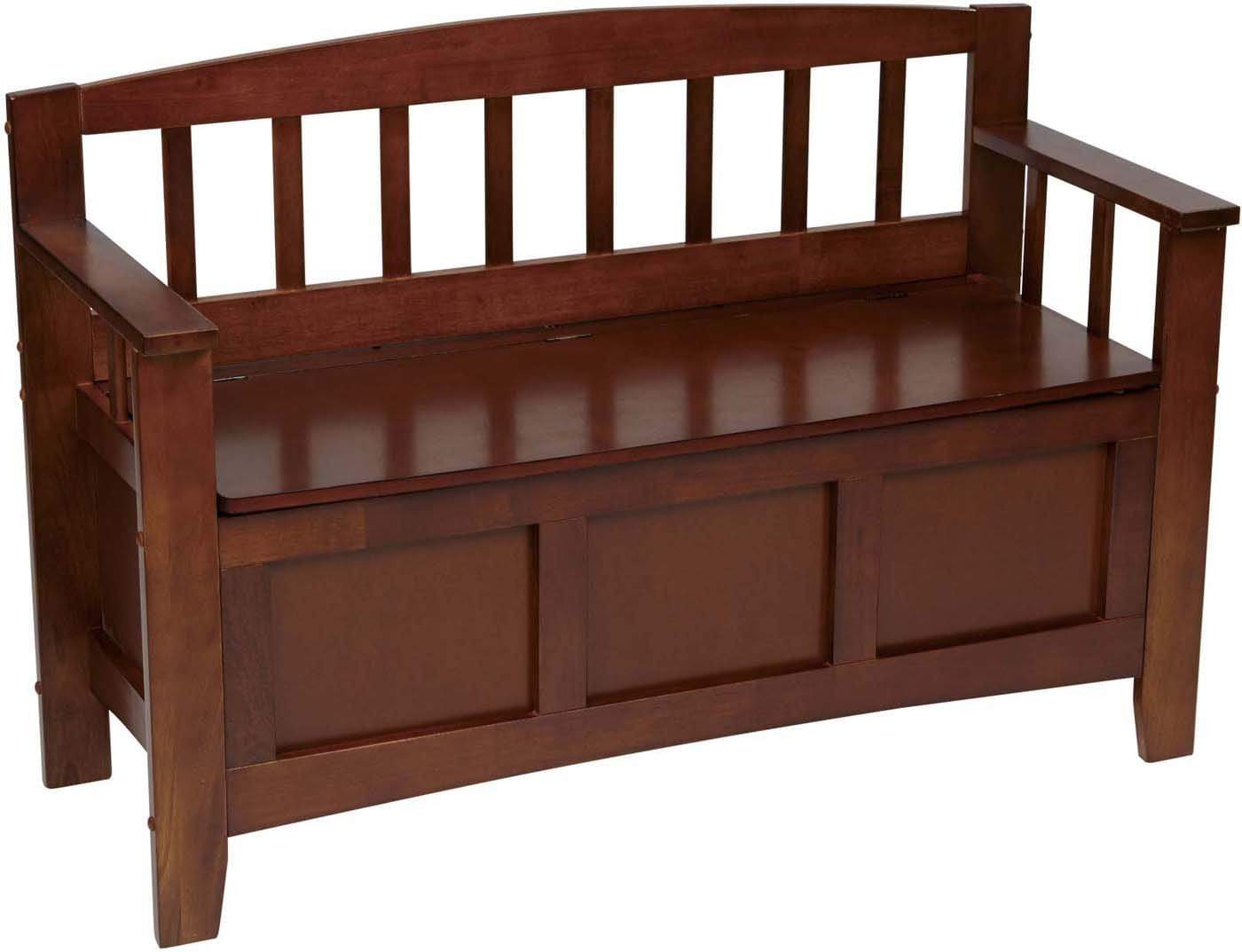 OSP Designs Metro Entryway Wooden Bench [MET41] - Stylish & Durable Hallway Seating for Home, Office, or Mudroom Organization