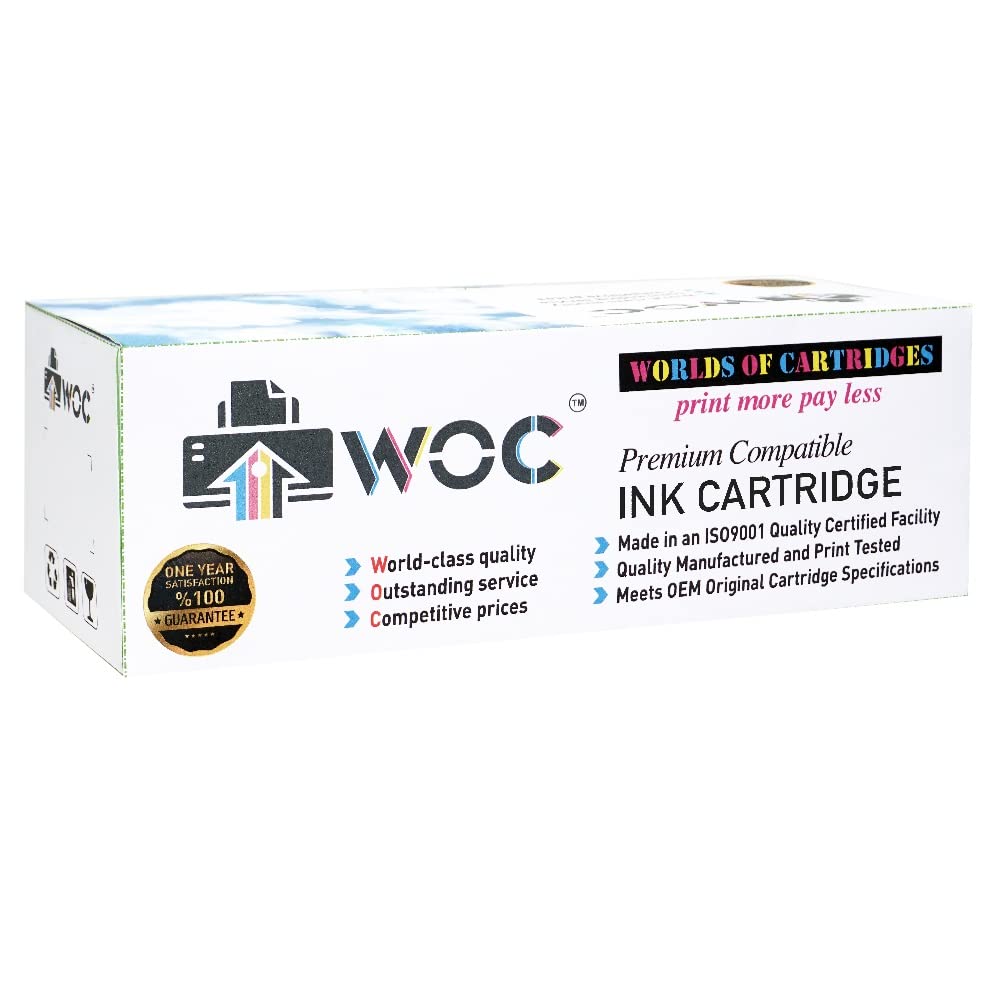 WOC Compatible Black Ink Cartridge Replacement for Canon 0895B001AA (PFI-102BK) - High-Quality Printer Ink for Home & Office Use