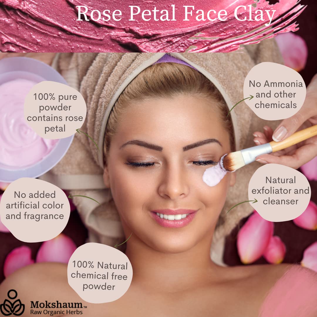 Premium Rose Petal Face Mask Powder - 200g for Radiant & Nourished Skin | All Skin Types | DIY Skincare & Spa Day at Home
