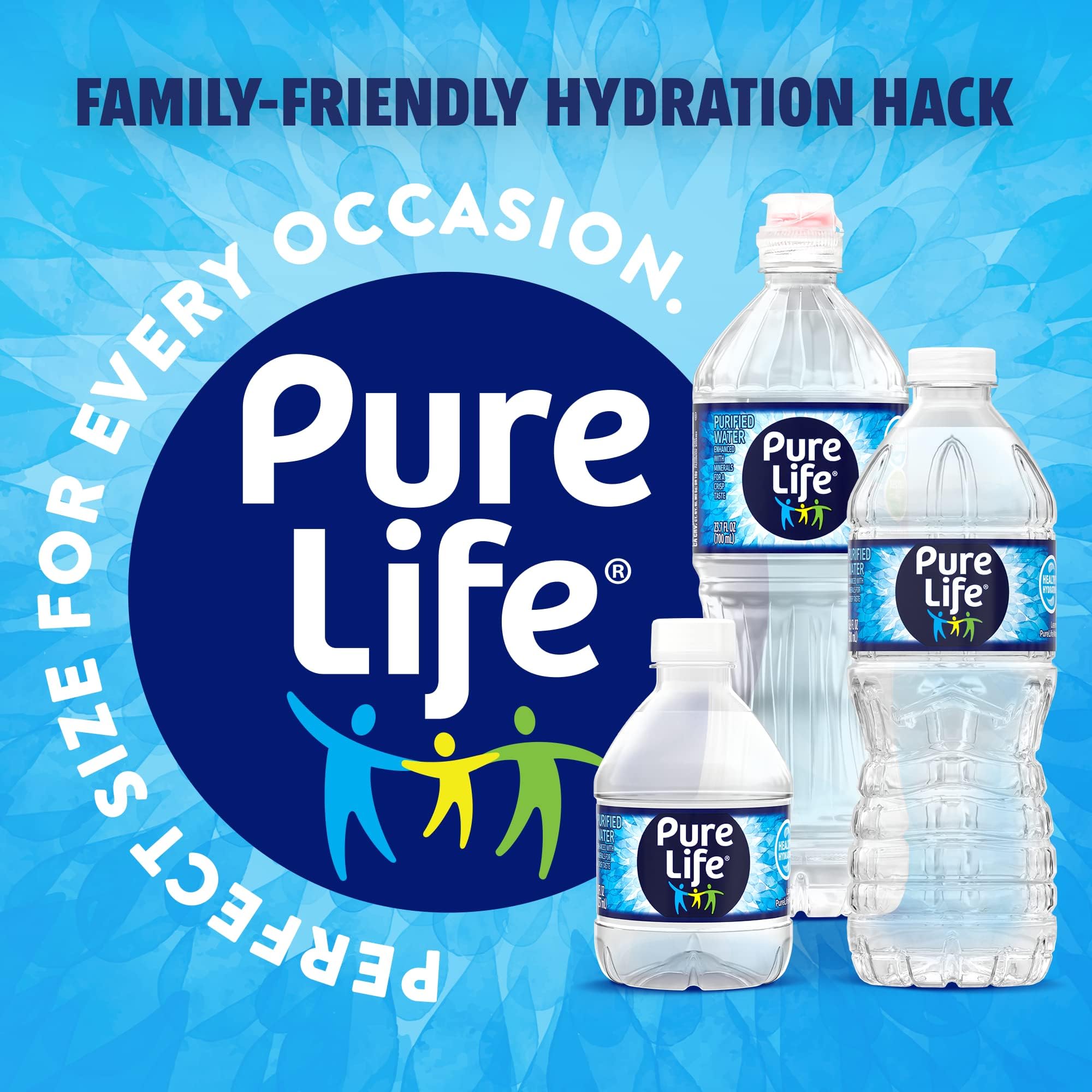 Pure Life Purified Water - 101.4 Fl Oz (3 Liters) Plastic Bottle | BPA-Free Drinking Water for Home, Office, Gym & Emergency Preparedness