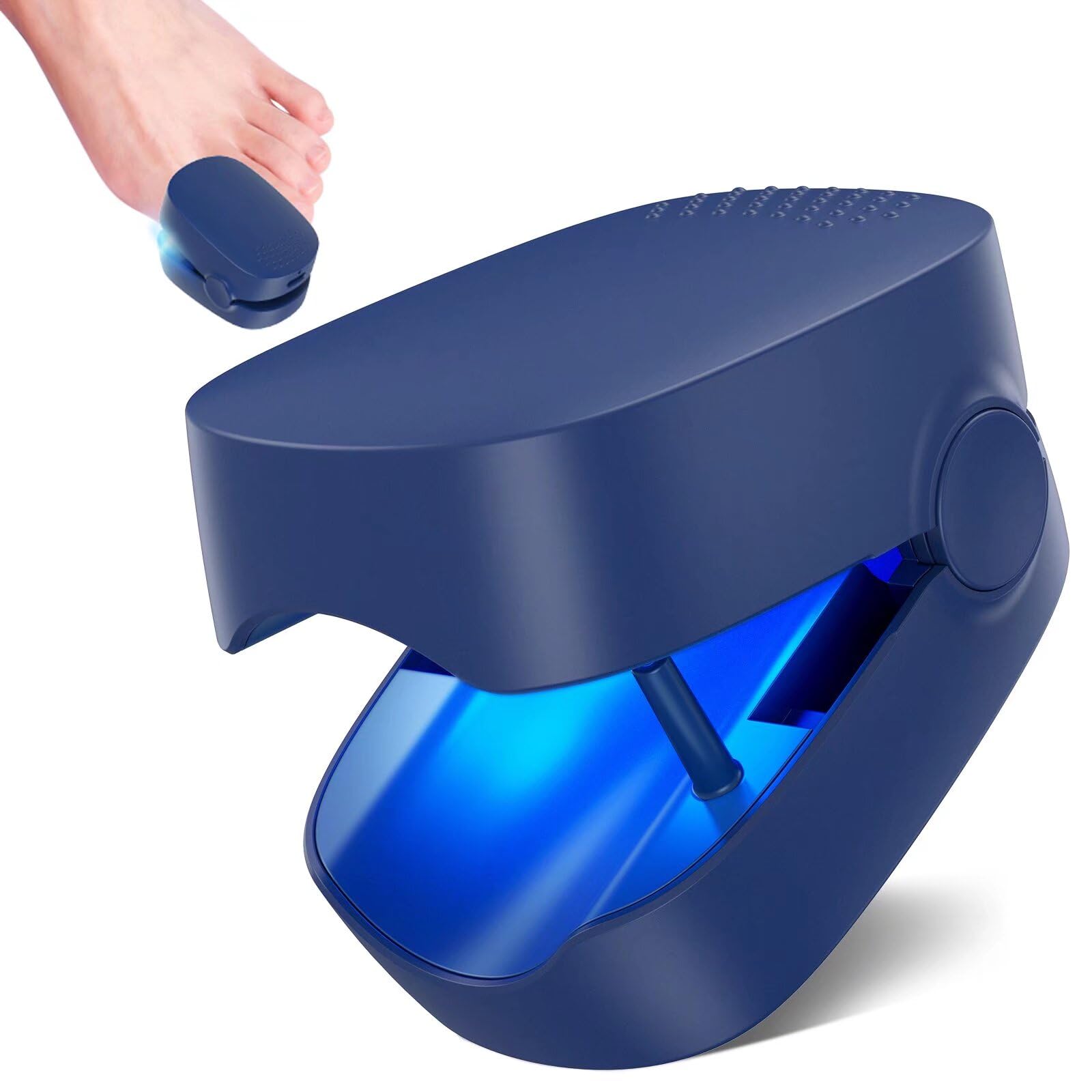 SUNCKY Toenail Fungus Treatment Device - Fast Acting LED Light Therapy for Discolored, Brittle & Cracked Nails - Blue Light Nail Repair Lamp - Perfect for Athletes, Pedicures & Home Foot Care