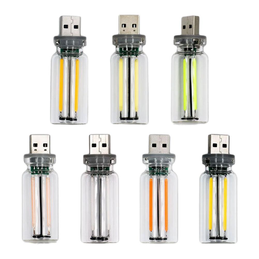 Touch Control LED Night Light for Cars - Retro USB Car Interior Atmosphere Lamp with Dimmable Brightness, Plug-in USB Charging Port | Perfect for Night Driving, Car Decor & Ambient Lighting