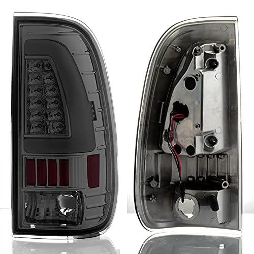 AKKON Smoke LED Headlights & Tail Lights Compatible with 1997-2003 Ford F-150, 2004 F150 Heritage, 1997-1999 F-250 Light Duty - Upgrade Your Truck Lighting for Night Driving & Off-Road Adventures