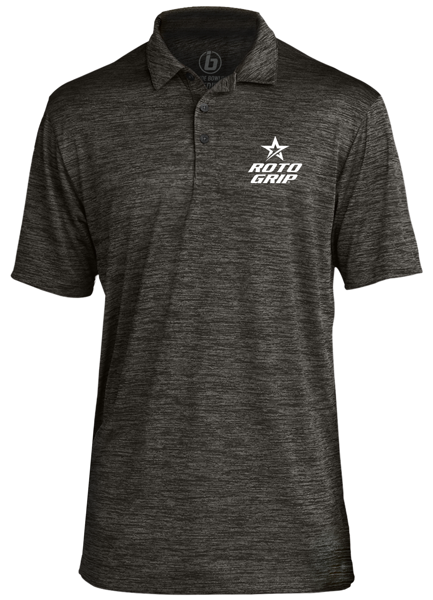 Roto Grip Classic White Logo Performance Polo Shirt - Men's Bowling Apparel for Tournaments & League Play - Moisture-Wicking & Breathable Fabric for Comfort
