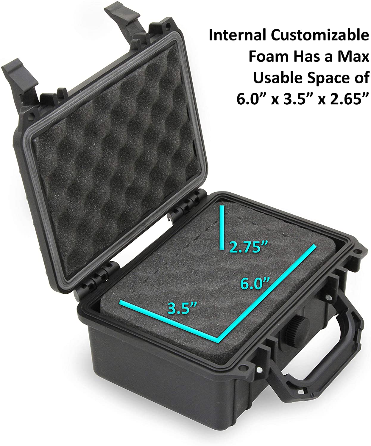 CASEMATIX Graded Coin Holder Case - Waterproof Storage Box for PCGS & NGC Coin Slabs (Fits 15+), Customizable Foam Insert with Security Padlock - Perfect for Coin Collectors & Numismatic Display at Home or Shows