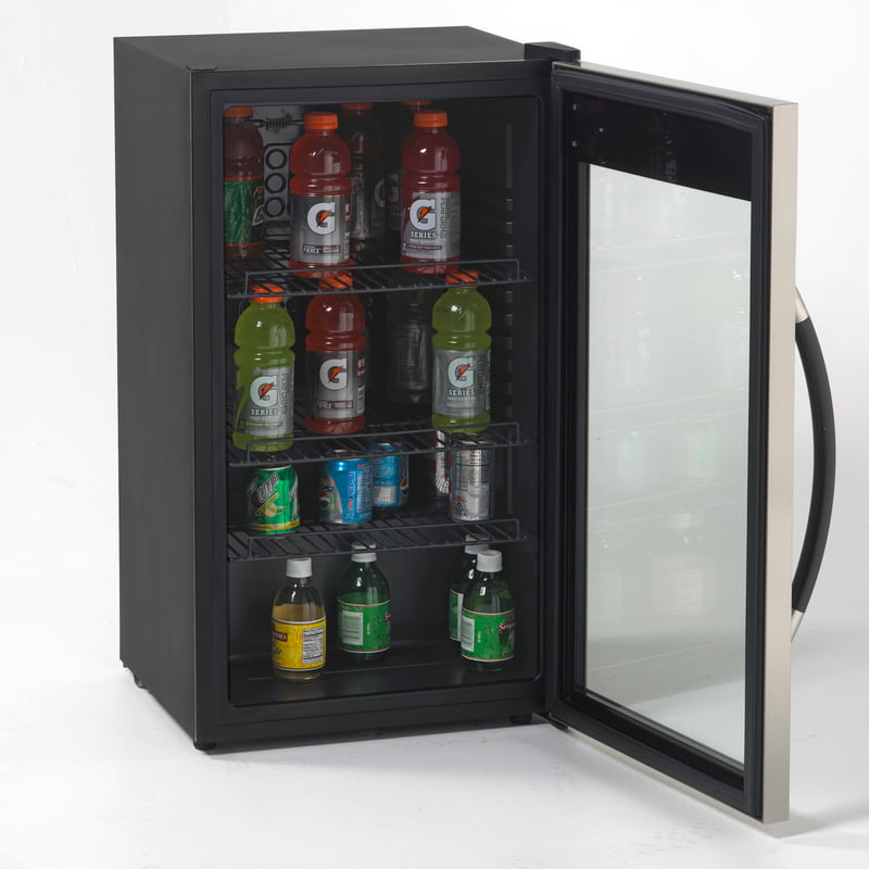 Avanti BCA306SSIS 3.0 Cu. Ft. Stainless Steel Beverage Cooler - Compact Refrigerator for Drinks, Wine, Beer & Soda - Perfect for Home, Office, Bar or Party Use