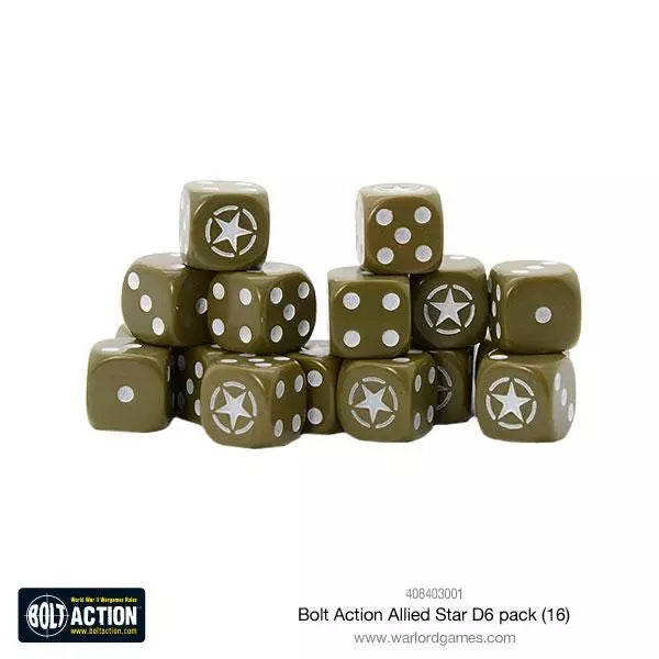 Allied Star 16-Piece D6 Dice Set for Tabletop RPG, Board Games & Dungeons & Dragons | Perfect for Gamers, Collectors & Role-Playing Enthusiasts