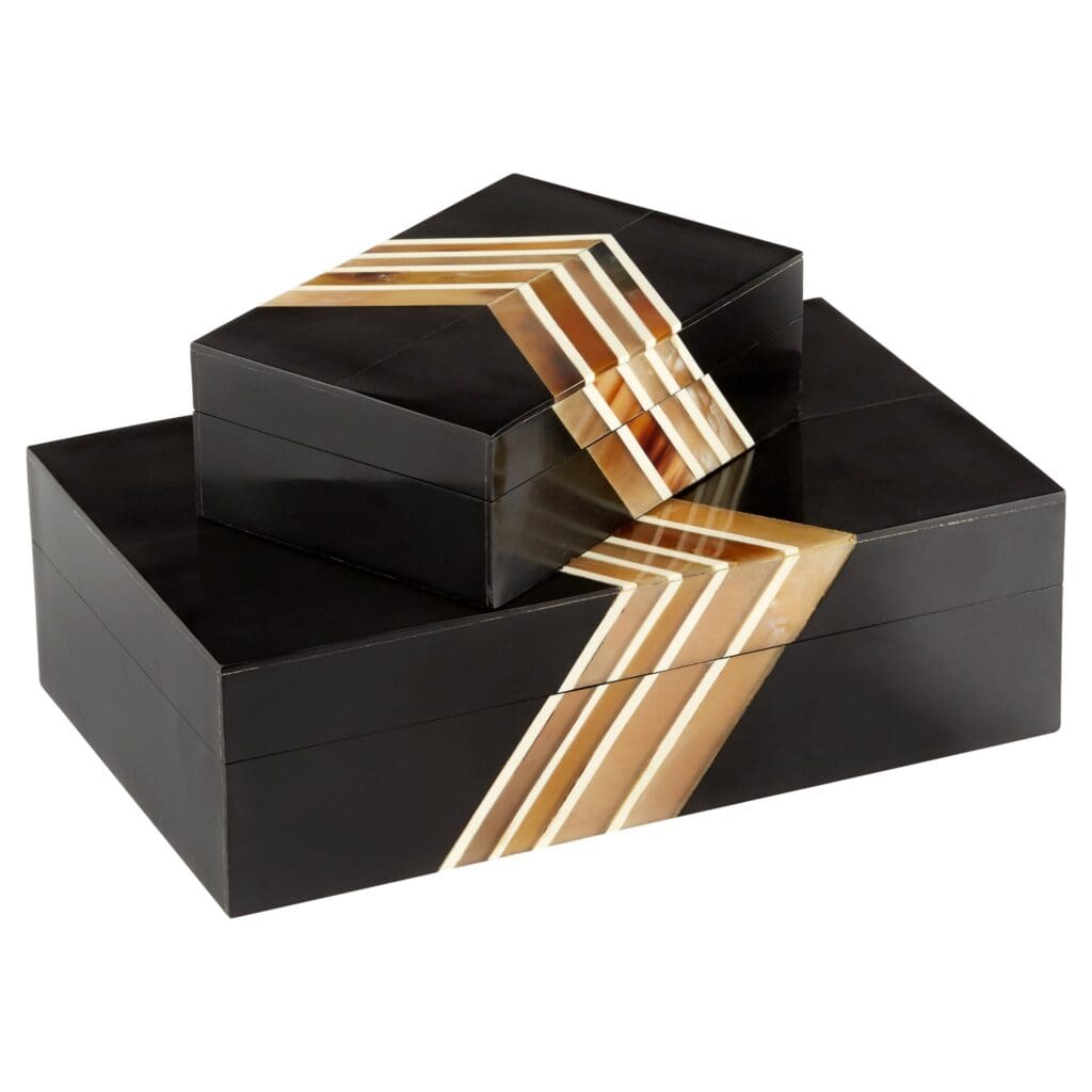 Cyan Design 11145 Salvador Large Decorative Container - Black & Brown Ceramic Bowl for Home Decor, Centerpiece, or Tabletop Display