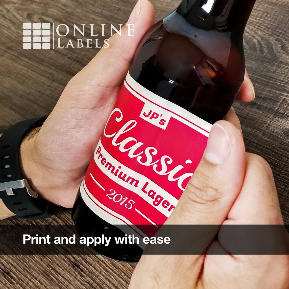 600 Beer Bottle Labels - 3.75