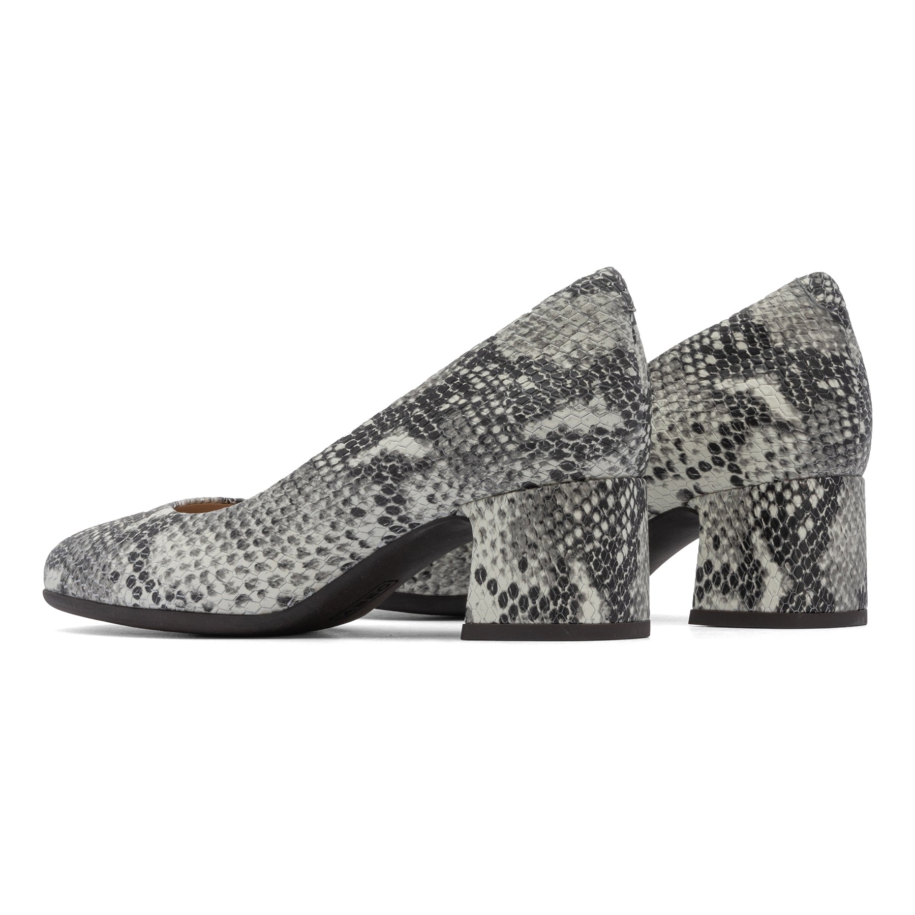 Abeo Avenue Women's White Snake Print Pump Shoes - Elegant Heels for Office, Party & Special Occasions