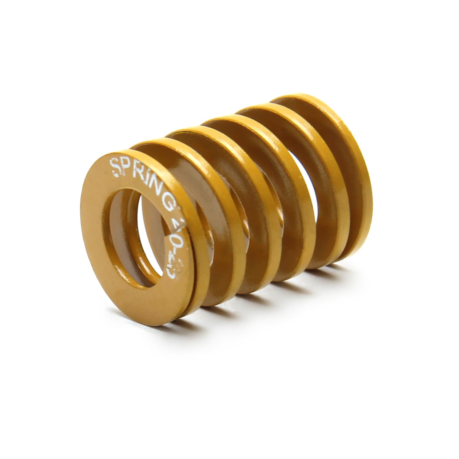 High-Quality MroMax 3D Printer Die Spring - 20mm OD, 25mm Length, Light Load Compression for Bed Leveling | Yellow Spiral Stamping Mold Spring (1PC) | Perfect for 3D Printer Bed Adjustment & Maintenance