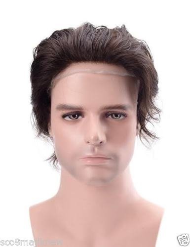 Premium 100% Human Hair Toupee for Men - 10x7 Inch Dark Brown Australian Hairpiece | Natural Looking Wig for Thinning Hair & Baldness Cover | Perfect for Daily Wear, Special Occasions & Confidence Boost