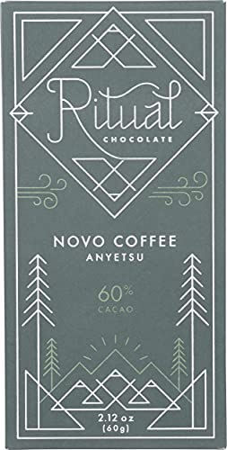 RITUAL CHOCOLATE Novo Coffee Bar 60% (2.12oz) - Perfect for Gifts & Desserts