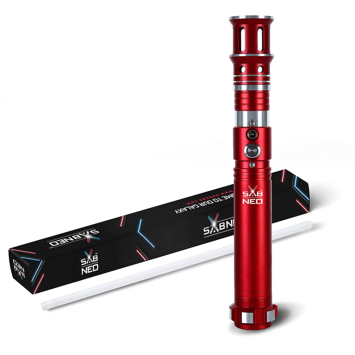 Premium RGB Light Saber V7 - Color Changing Dueling Saber with Smooth Swing & 10 Sound Effects | Star Wars Cosplay, Halloween Costume, Gift for Kids & Adults
